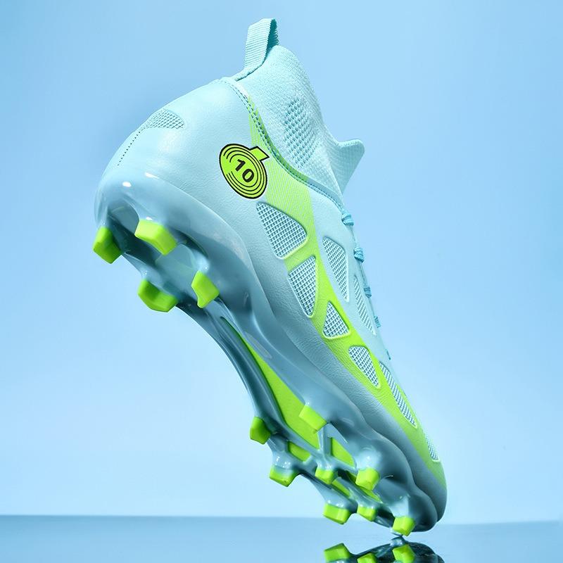 New High-top Football Shoes, Men, Women, Youth, Primary and Secondary School Students, Artificial Grass, Long Nails and Broken Nails Training Shoes