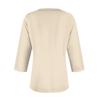 Women's T Shirt Tee Solid Color Falling Shoulder Sleeve 3/4 Sleeve Daily Weekend Fashion Basic V Neck Regular Top