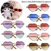 Plush Doll for 1/31/4 BJD For 20cm Dolls Plush Doll Eyeglasses Glasses Clothes Cute Heart Frame