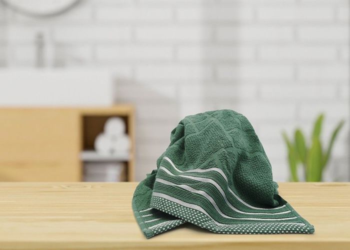 Serviette Jacquard 70 x 140 cm - Vert