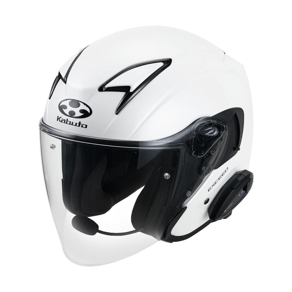 SYGN HOUSE B+COM TALK Motorcycle Bluetooth Intercom with Hybrid Arm Microphone Unit (for JetSystem Helmets), Black, 00082415