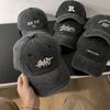 Hat coated washed baseball cap female fashion sunshade ins student couple breathable face cap