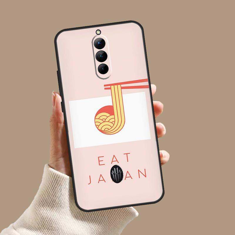 Чехол Рамен Кот Японское Искусство для ZTE Nubia Red Magic 10S 9S 8S 8 9 10 11 Pro Plus 6 7 6S 7S Pro 5G 6R 10 Air
