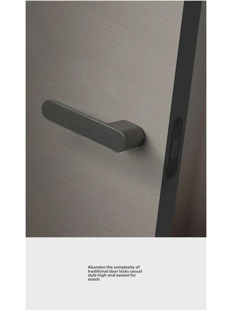 BAGB Italian Minimalist Silent Magnetic Door Lock for Indoor Bedrooms