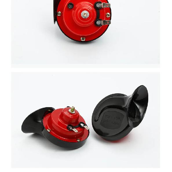 HQ Vehicle Snail Horn 12V/24V Trumpet Air Horn Motorcycle Horn for Trucks Vehicle Horn Electric Snail Waterproof Alarm 120DB