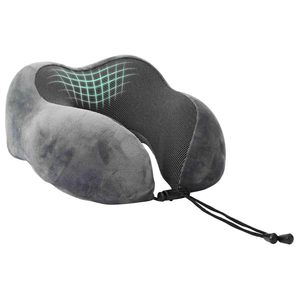 Travel Neck Pillow Gray 27 x 26 x 14 cm Viscoelastic Foam