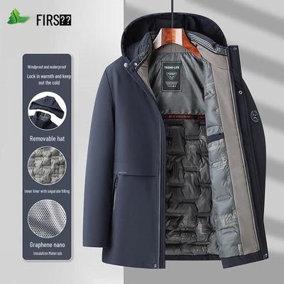 FIRS Мужская зимняя ветрозащитная водонепроницаемая куртка с подкладкой