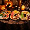 Unique Serving Set 3Pcs Halloween BOO Letters Fruit Tray, Large Fillable Candy Server, Snacks Event Decor Cookies Platter, Spooky Tray for Movie Night
