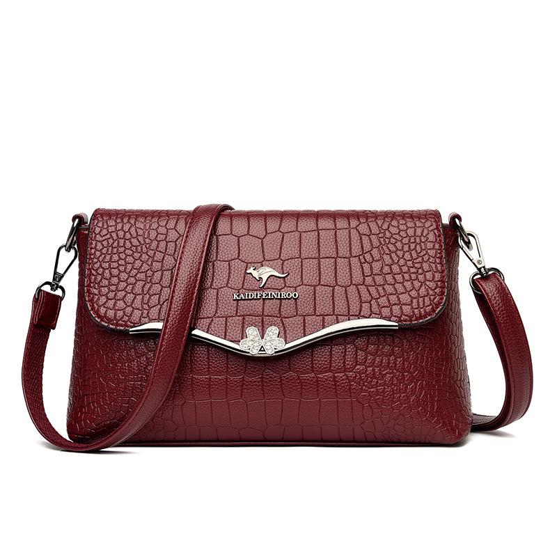 Сумка через плечо Модная сумка с принтом крокодила Маленькая квадратная сумка Mom Bag