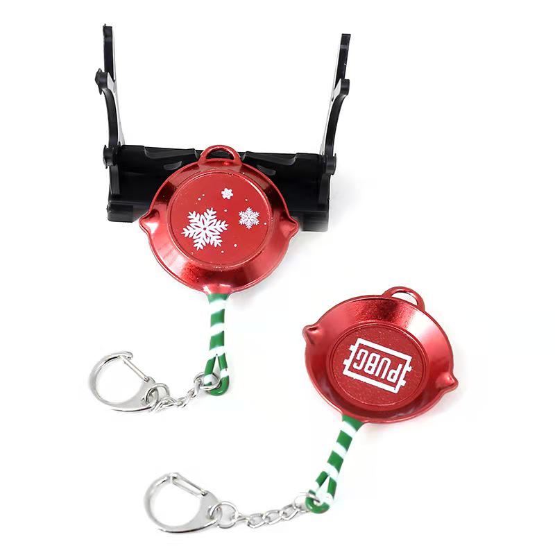 Chicken Game Metal Weapon Model Keychain: 12cm AKM 98K PUBG Pendant Gift