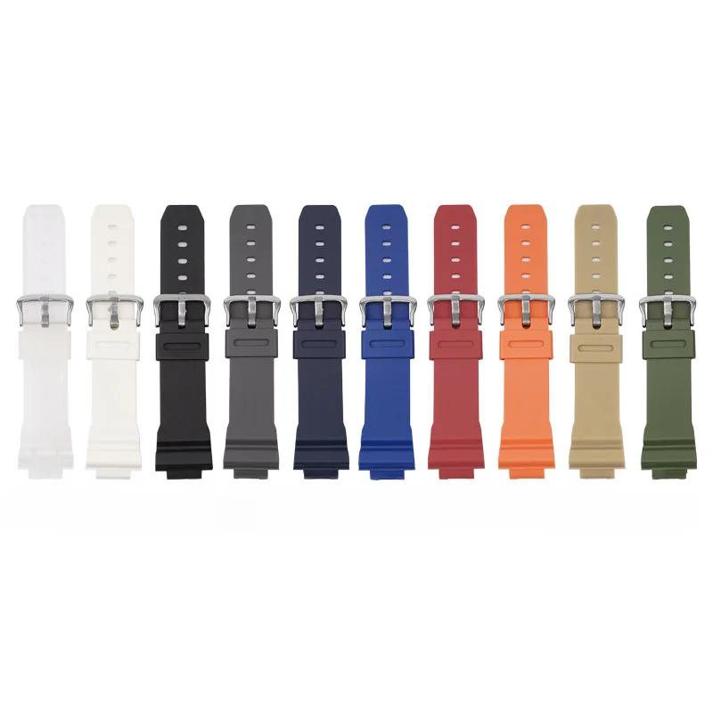 16 мм силиконовый ремешок для часов Casio DW-5600 GW-M5610 G-5600 GW-B5600 DW-6900 GA-2100 9052 Серии Спортивный сменный ремешок