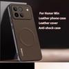 Кожаный чехол с текстурой и магнитным рисунком для Honor Win Power 2 600 500 Pro, чехол с текстурой для беспроводной зарядки Magsafe