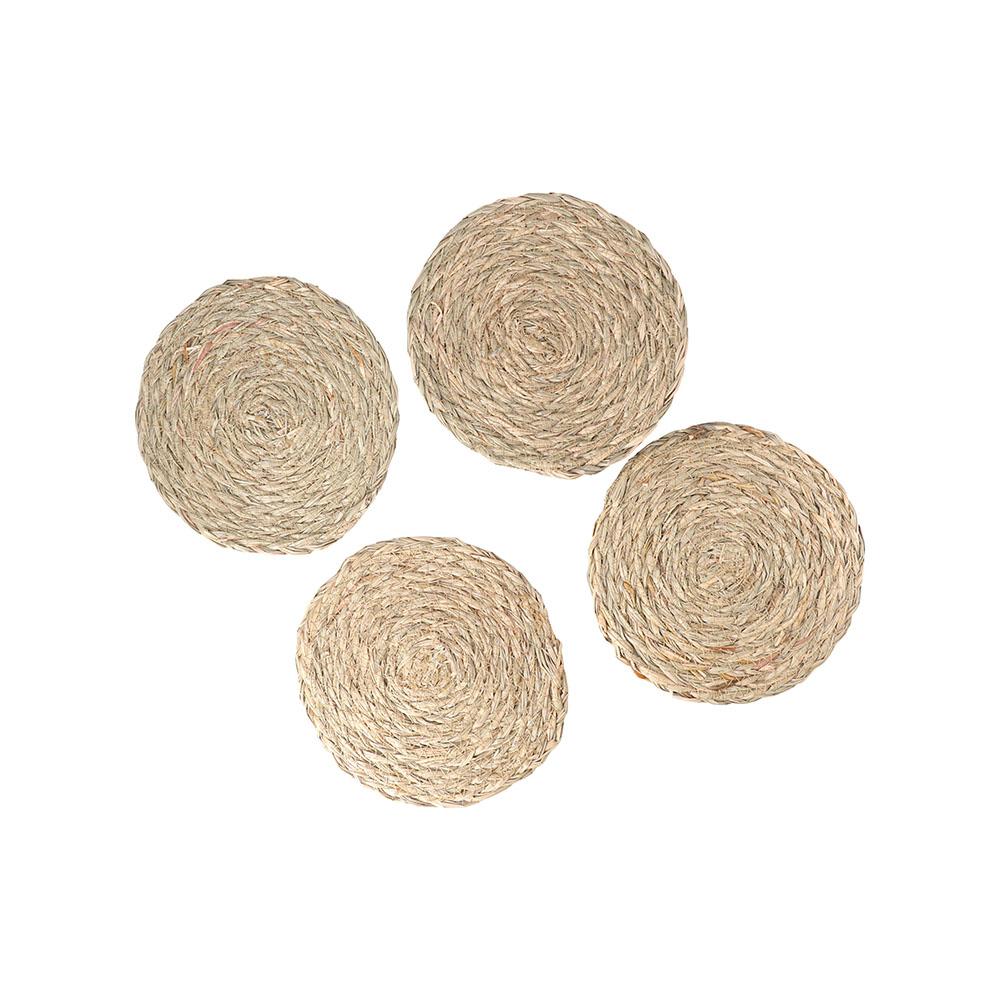 Round Corn Hull Home Heat Insulation Dinner N1N Coaster Placemat Table Pads Home Decor