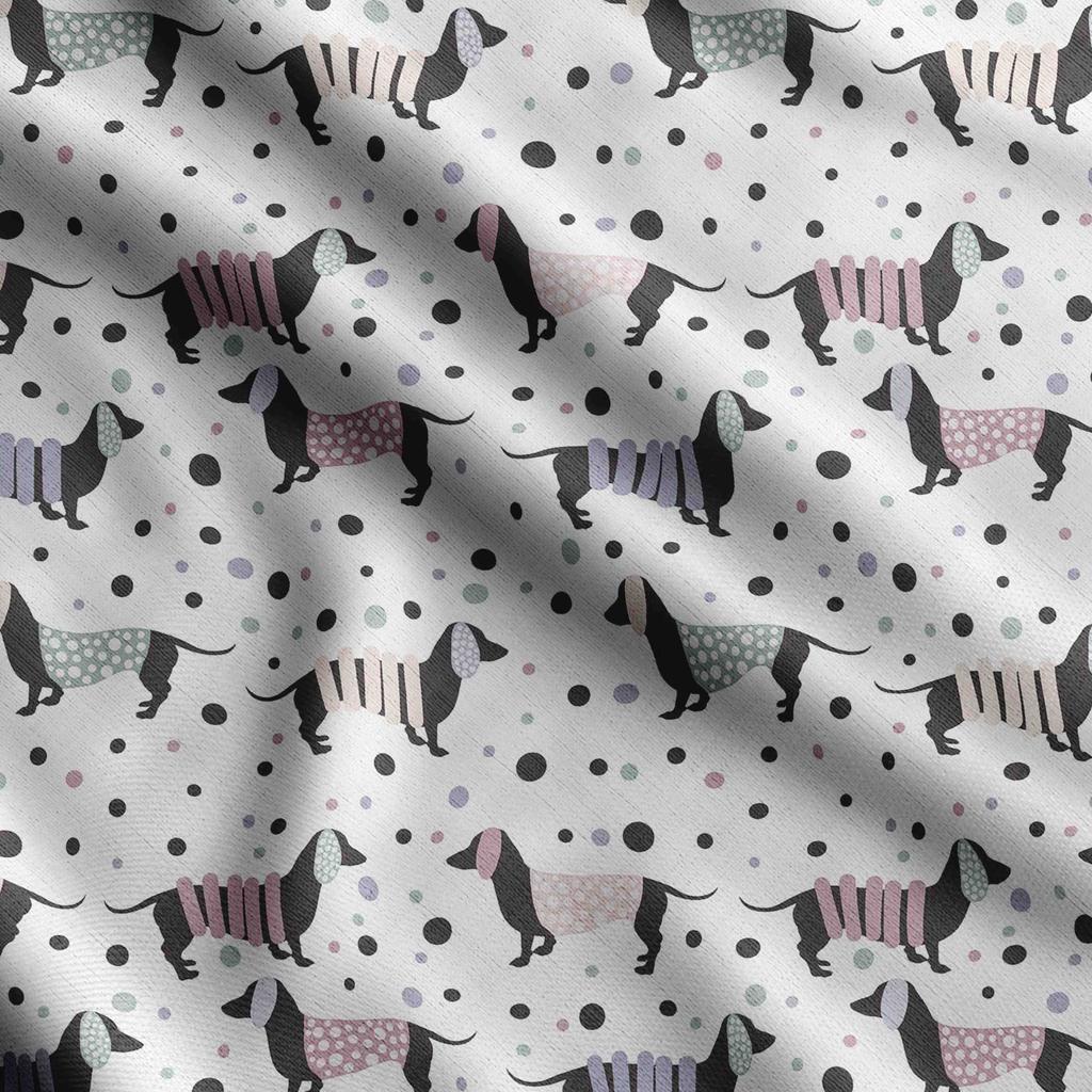 Soimoi Принт собаки, хлопковый батист, ткань для квилтинга, продаваемая во дворе, ширина 42 дюйма, хлопчатобумажная ткань средней плотности, швейные принадлежности, бежевый и