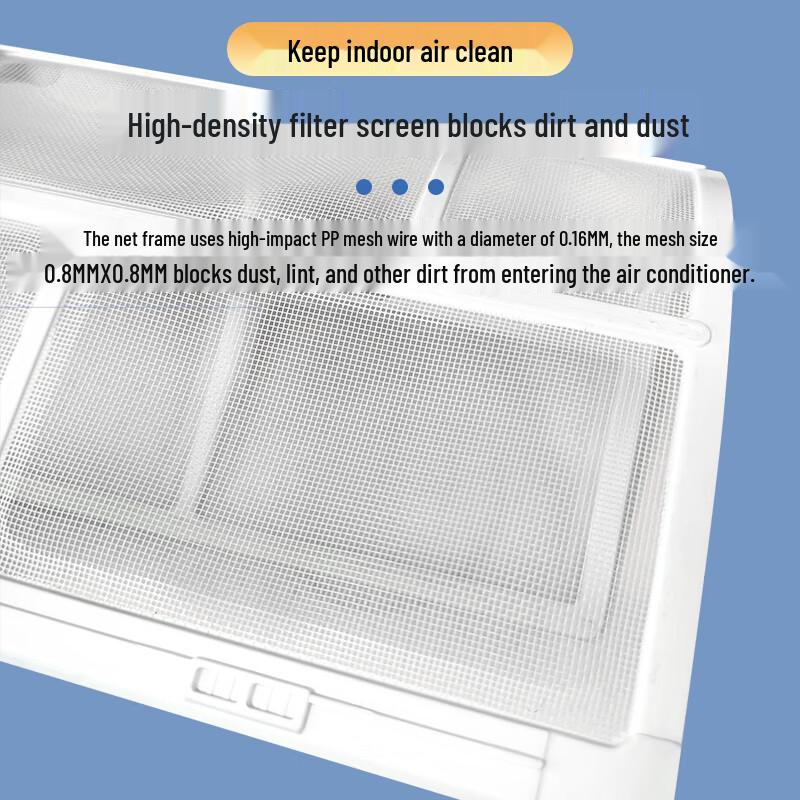 PUPAI Wall-Mounted Air Conditioner Filter (2-Pack)