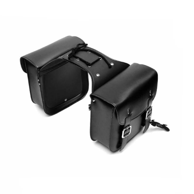 Водонепроницаемая мотоциклетная боковая кофра из ПУ кожи, багажная сумка, универсальные сумки для инструментов для Honda Suzuki Kawasaki Yamaha