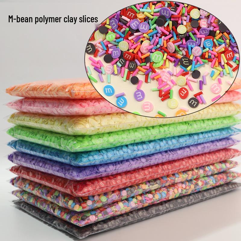 Экологичные мягкие глиняные слайсы M&M's для DIY Кристального Слайма и Поделок