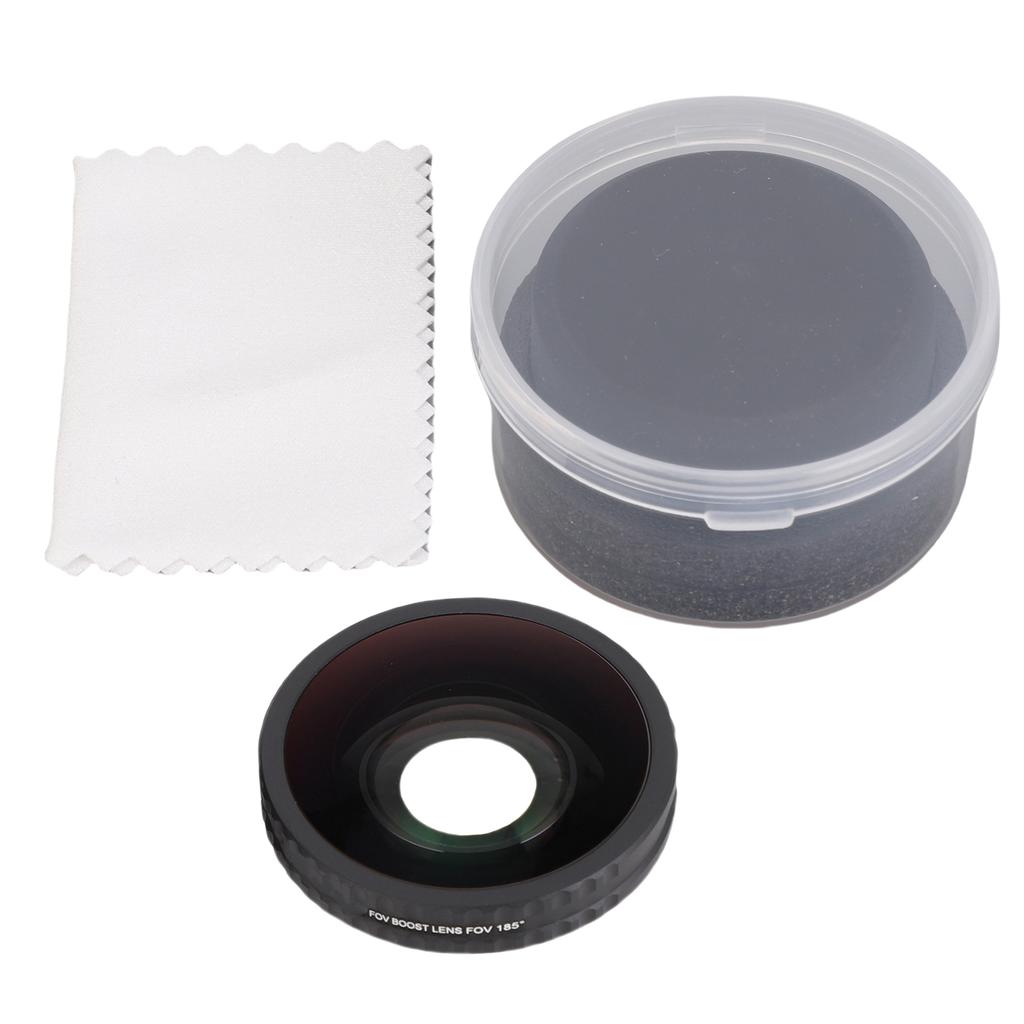 Широкоугольный объектив для Osmo Action 5 Pro 180 градусов Сверхширокий угол обзора Двухслойное покрытие Защита от царапин Передняя часть камеры