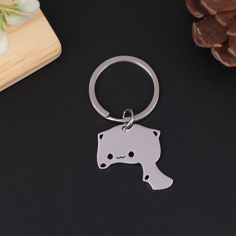 1 пара мультяшных котов, брелок для ключей, пара влюбленных из нержавеющей стали, симпатичный кулон, брелок для ключей, подарочные украшения