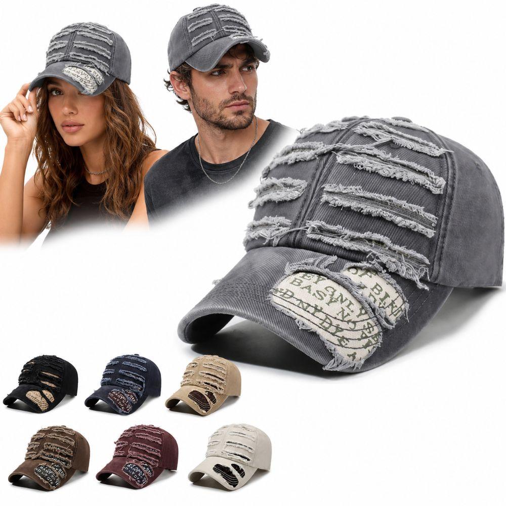 Cotton Retro Peaked Cap Cool Cowboy Hat Fashion Baseball Cap Unisex  Men Women