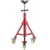 VEVOR Pipe Stand, Pipe Stand, V Head Pipe Stand Adjustable Height 71.12-132.08 cm, Pipe Stands with Casters