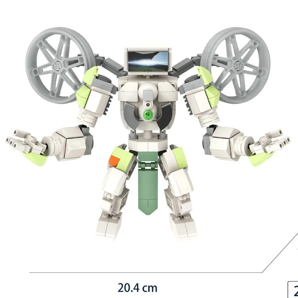 Skibidi Toilet Building Block Horror Game Speakerman Bosses Camara Titan TV Man Cartoon Doll Model Kids Halloween Birthday Gift