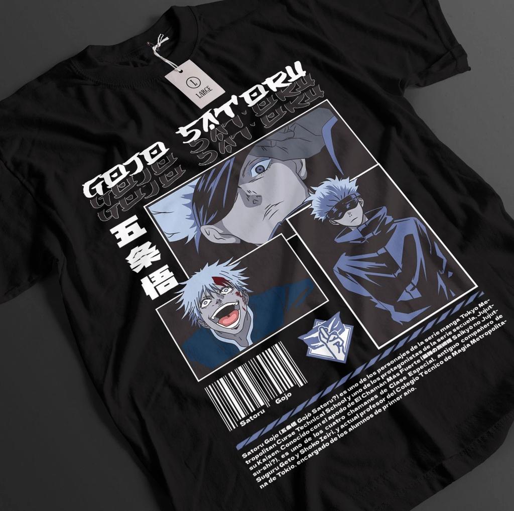 Футболка Jujutsu Kaisen Годжо Сатору Футболка Сукуна Тодзи Топ Аниме JJK Унисекс Футболка