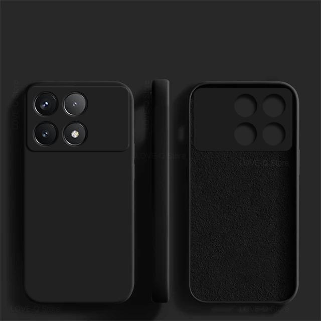 Для Poco X6 Pro Чехол Противоударный Жидкий Силикон Мягкий TPU Чехлы для Телефонов Xiaomi Poco X6 Pro 5G Poco X 6 X6Pro PocoX6 Pro Задняя Крышка