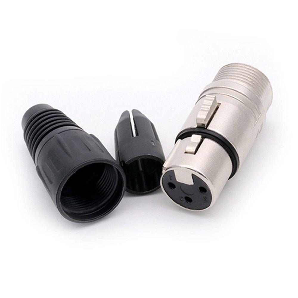 Разъем MIC Штекер типа "змейка" Разъем для провода XLR Разъем для кабеля MIC Микрофонные разъемы 3-контактный штекер XLR