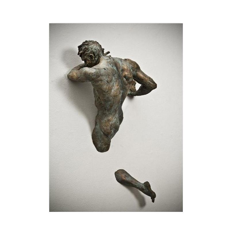 Абстрактная статуя, рисунок на холсте, визуальные 3D эффекты, плакаты, принты, настенная художественная картина для гостиной, домашний декор, подарок Cuadros