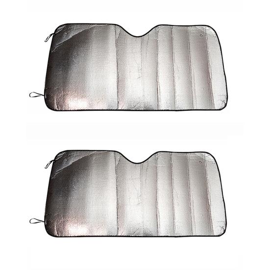 Солнцезащитный козырек на лобовое стекло автомобиля, утолщенный, двухсторонний, с защитой от ультрафиолета, складной, солнцезащитный козырек на переднее окно, козырек, автомобильные аксессуары