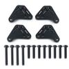 TRINOOD 4PCS Metal Shock Absorber Towers Front & Rear Heighten Shocks Mount for 1/10 RC Crawler MAXX WideMAXX Small-X