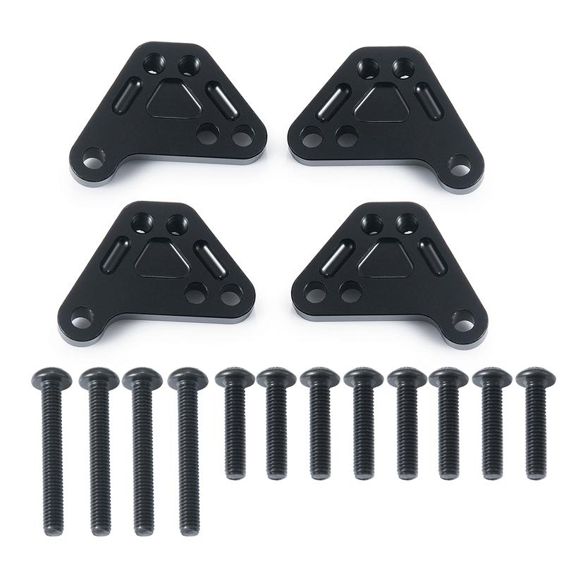 TRINOOD 4PCS Metal Shock Absorber Towers Front & Rear Heighten Shocks Mount for 1/10 RC Crawler MAXX WideMAXX Small-X