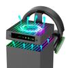 Вентилятор охлаждения RGB для Xbox Series X с держателем для гарнитуры, верхняя система охлаждения, 3 скорости регулируемого верхнего вентилятора, интеллектуальный контроль температуры