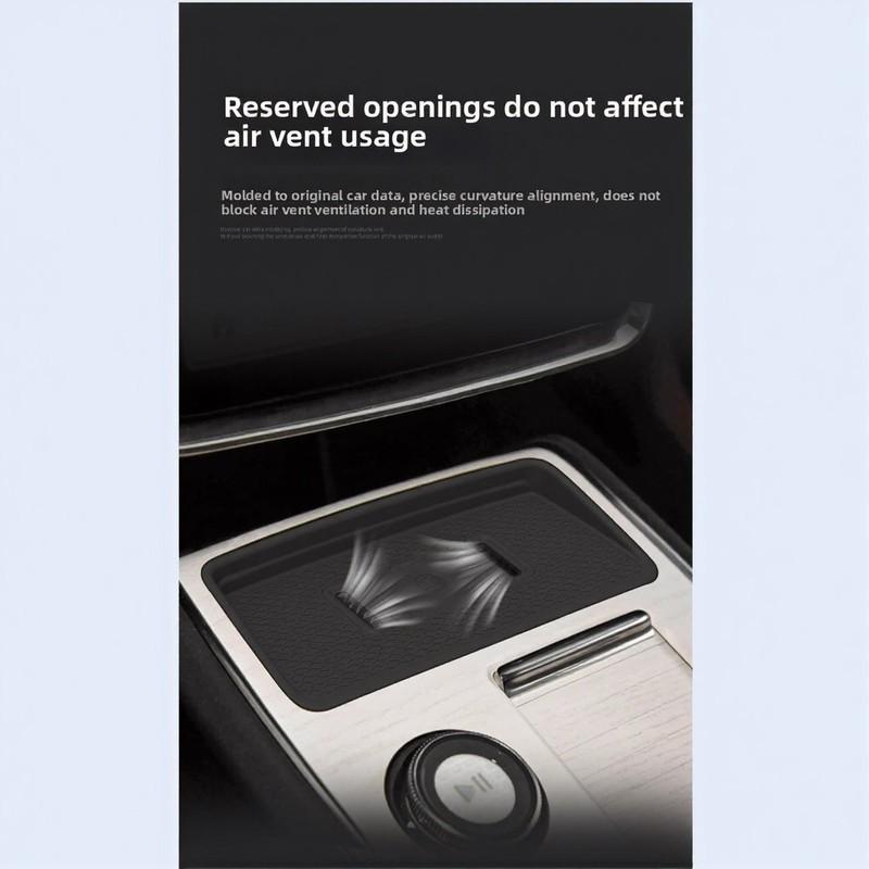 Non-slip Charging Pad Silicone Anti-slip Storage Tray Wireless Charging Mat Aging Resistant Secure Item Placement