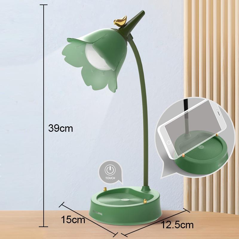 Novelty Rechargeable LED Table Lamp USB Touch 3-speed Dimming Kids Reading Eye care Indoor for Home Desk Decor  Night Lamp Gifts