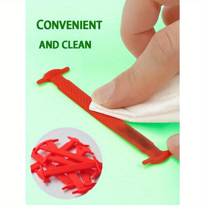 16pcs/Set Silicone No Tie Shoelaces, Elastic Shoelaces Suitable For Sneakers, Casual Shoes, Sports Shoes Summer Daily Wear