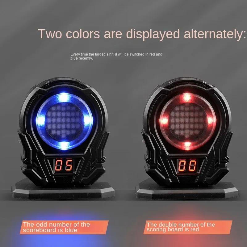 Infrared Induction Laser Target Practice Toy Color Sensitive Electronic Scoring Shooting Game with Sound Effects for Training