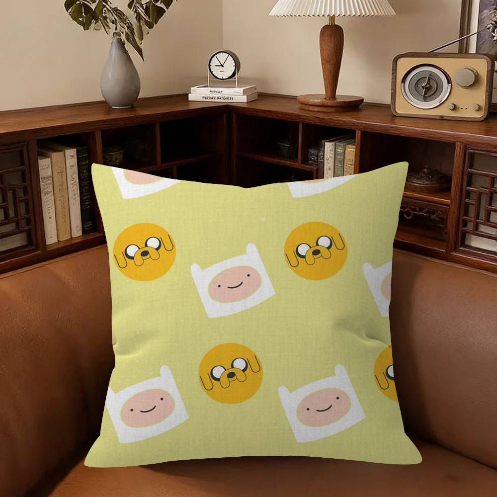 Cushion Cover Inches Farmhouse Decor Home Throw Pillow Covers For Couch Decorations Anime A-Adventures T-Imes