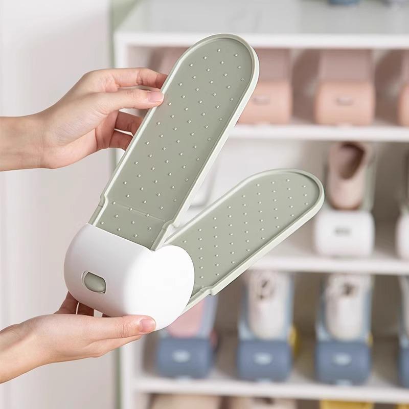 Space-Saving Double-Layer Shoe Rack for Dorms - Slipper and Shoe Holder Cabinet, ¥5 Newcomer Discount