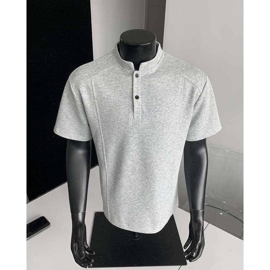 Мужская футболка-поло с длинным рукавом в американском стиле — модная базовая толстовка для весны/осени.