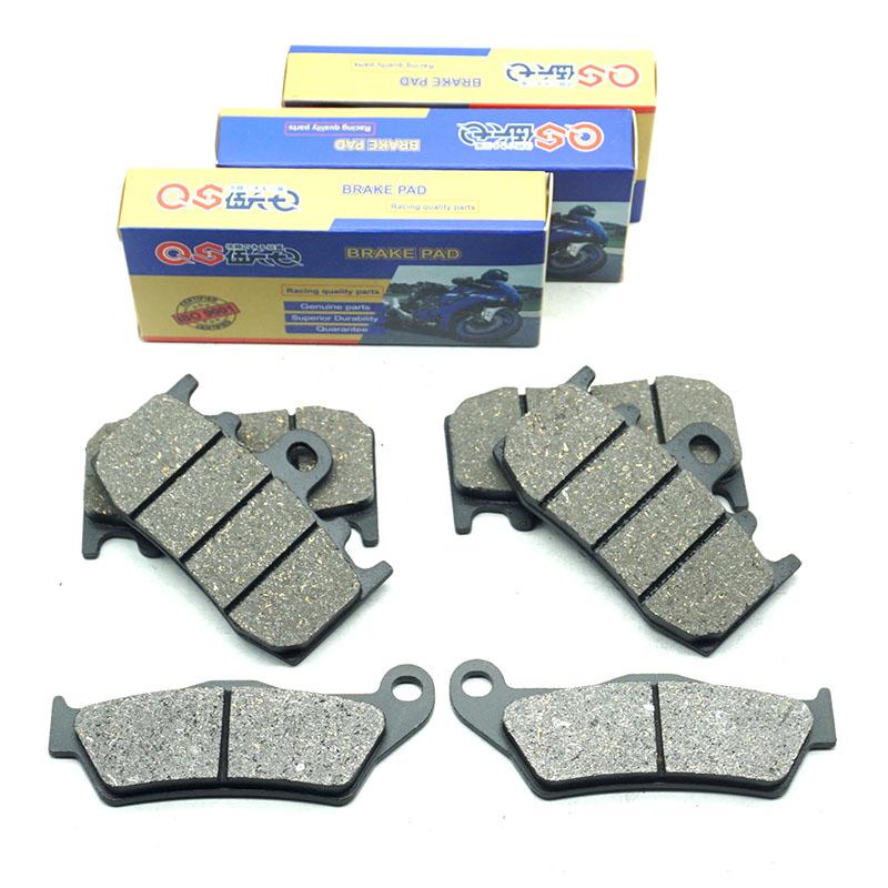 Motorcycle Front Rear Brake Pads for BMW HP2 Megamoto 2006-2010 K1200GT 2002-2008 K1200S R1200ST 2003-2007 R1200S 2006-2015