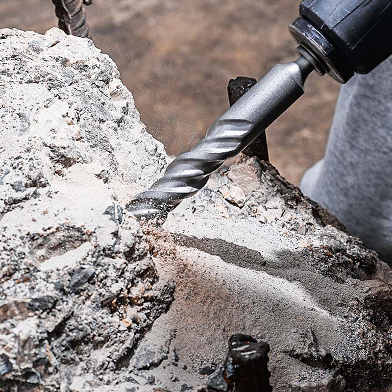 New Upgraded Four-Edged Serrated Cross-Type Impact Drill Bit Concrete Wall-Penetrating Impact Drill Bit High Hardness Drill Bit