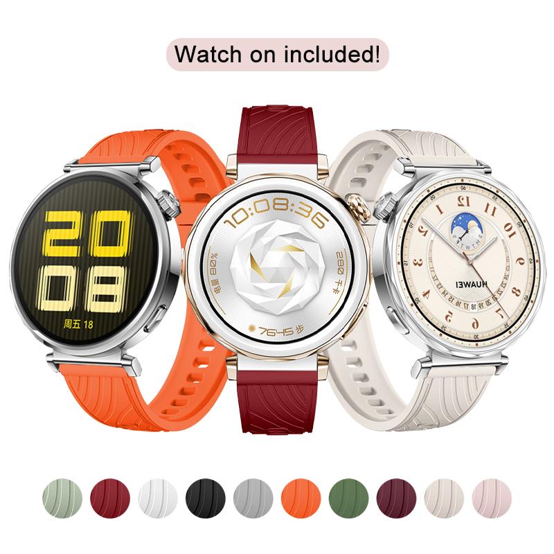18-мм силиконовый ремешок для Huawei Watch GT4 41 мм Спортивная сменная лента для Huawei Watch GT5 41 мм GT5pro 42 мм Браслет Ремешок для часов