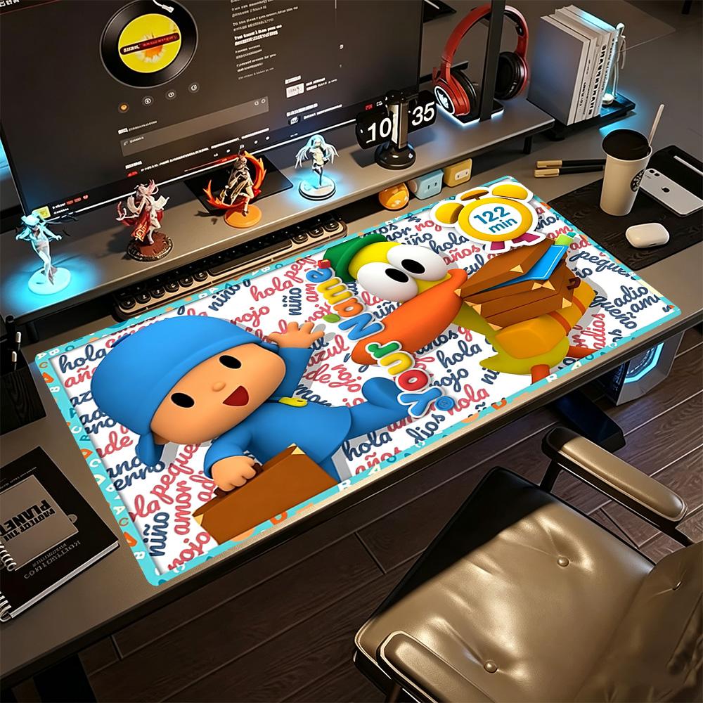 Pocoyo Customize Text Mouse Pad Keyboard Pad Desktop Mouse Pad Non-Slip Rubber Bottom Office Desk Accessory
