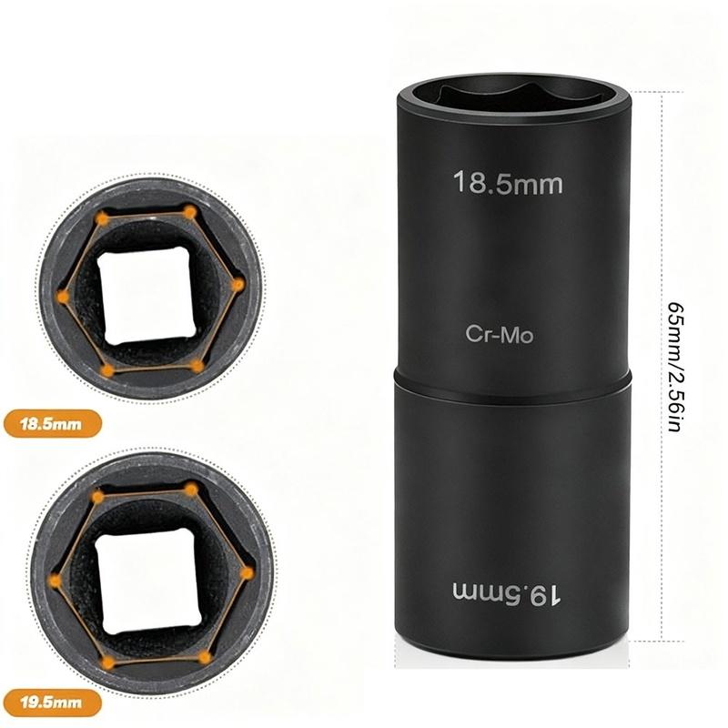 2Pcs 18.5mm And 20.5mm Locking Wheel Nut Removal Tool For Land For Rover Wheel Wrench Tire Sleeve Tool Wheel Nuts Nut Tool