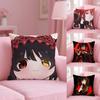 Tokisaki Kurumi Date A Live Pillow Case Anti-dustmite Pillowcase Invisible Zipper Silky Short Plush Sofa Cushion Cover