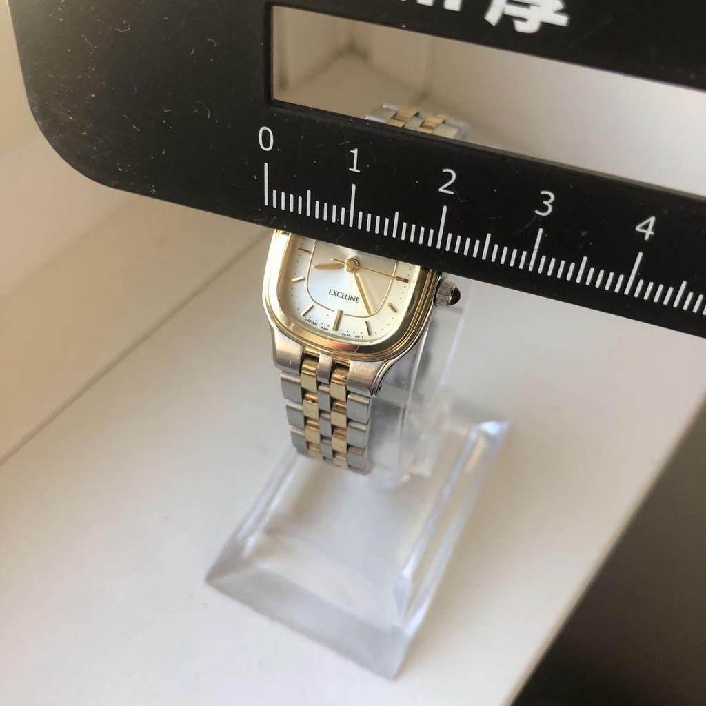 [USED] High-quality SEIKO EXCELINE Watch, Working Condition, Silver/gold