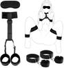 SDMOLO SM with Eye Play Leg Adult Restraint Goods for Adult for with Set Goods, Handcuffs, Shackles, Collar, Human, Sm, Mask, Goods, M-shaped