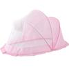 Детская сетка для кроватки, тент-балдахин, полная защита, складная, безопасная защита для детей, розовая, 133x68x66см